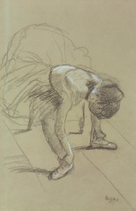 Seated Dancer Adjusting her Shoes, c.1890
